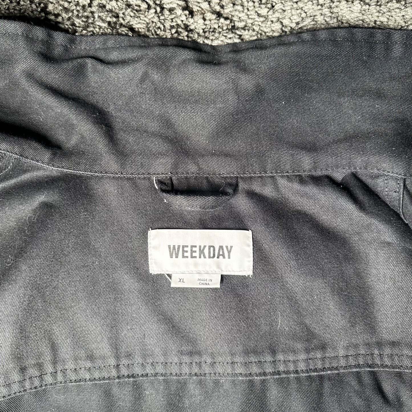 Trucker jacket - Black - Size XL