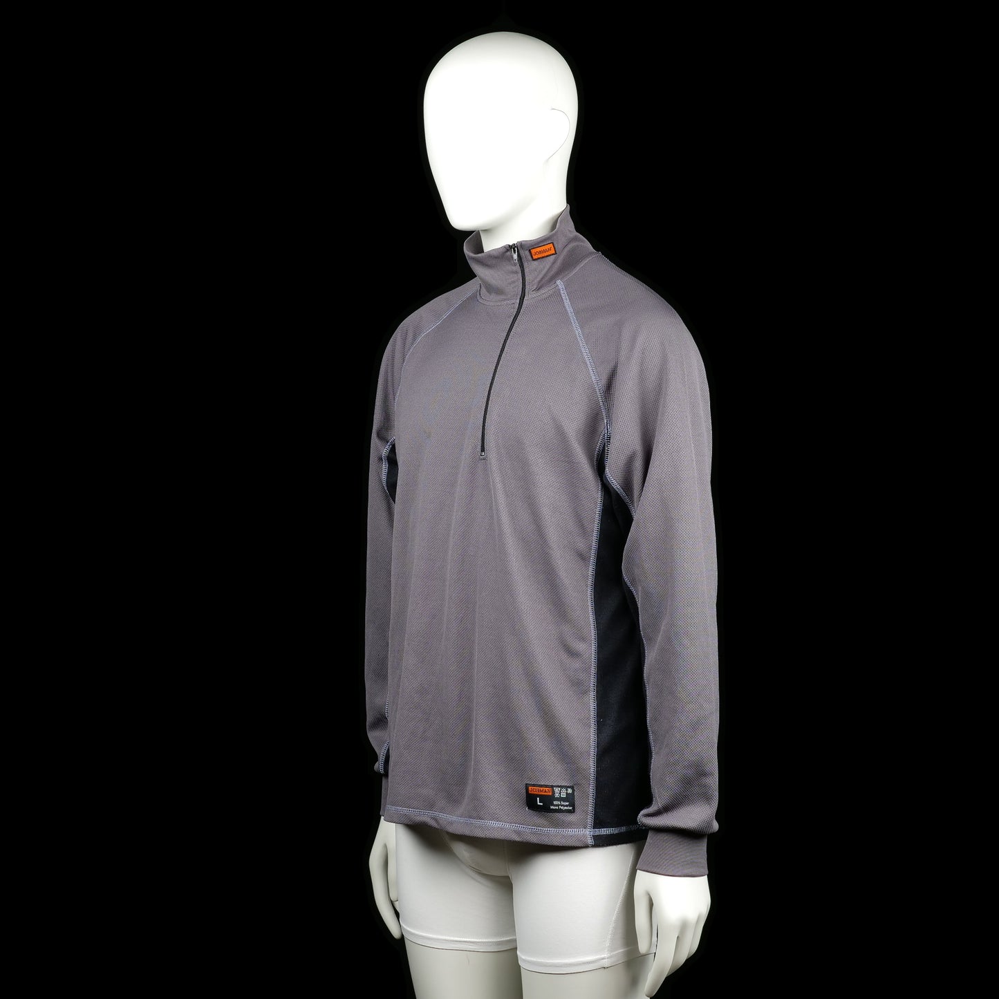 Sports top - Gray & Black - Size L