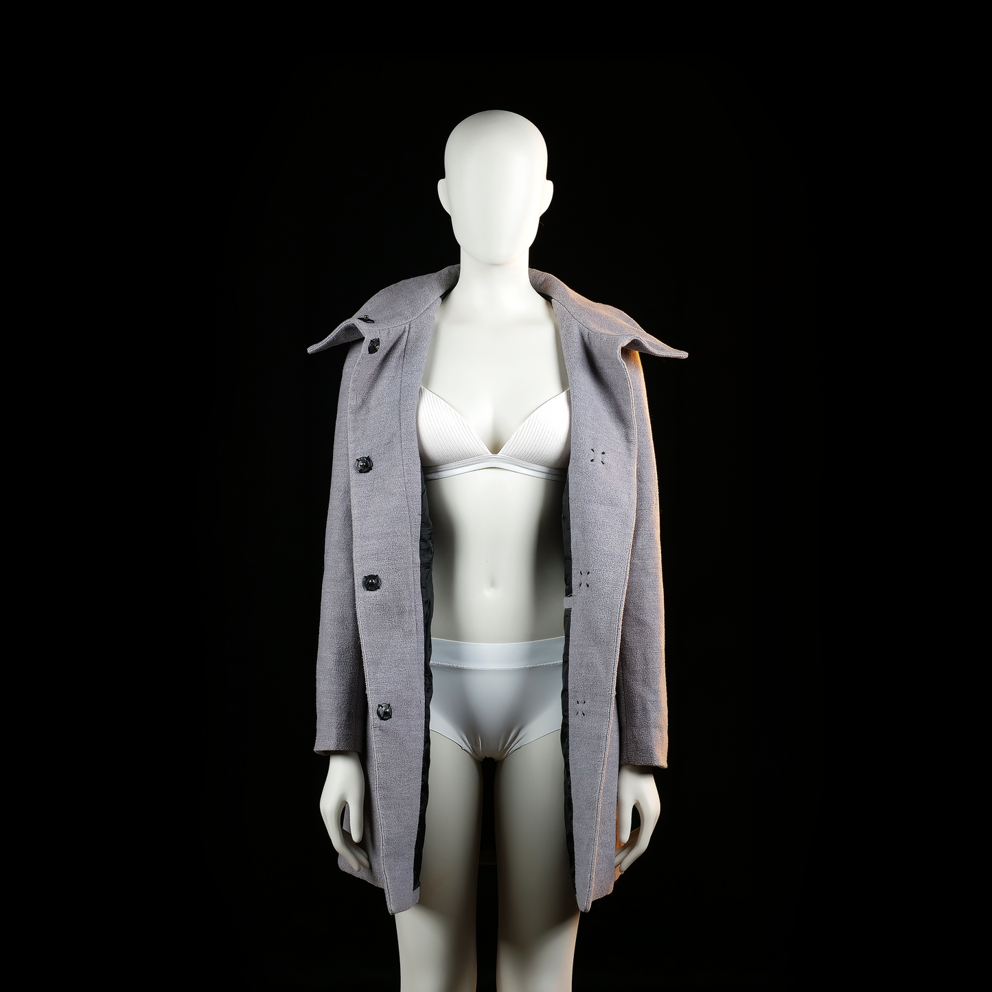 Overcoat - Light Gray - Size 34