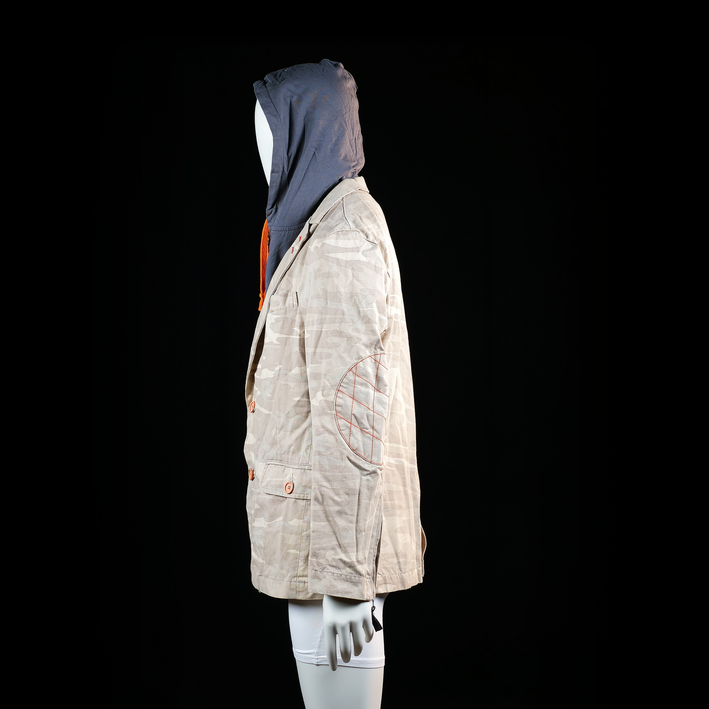 Blazer - Beige & Dark Gray - Size L