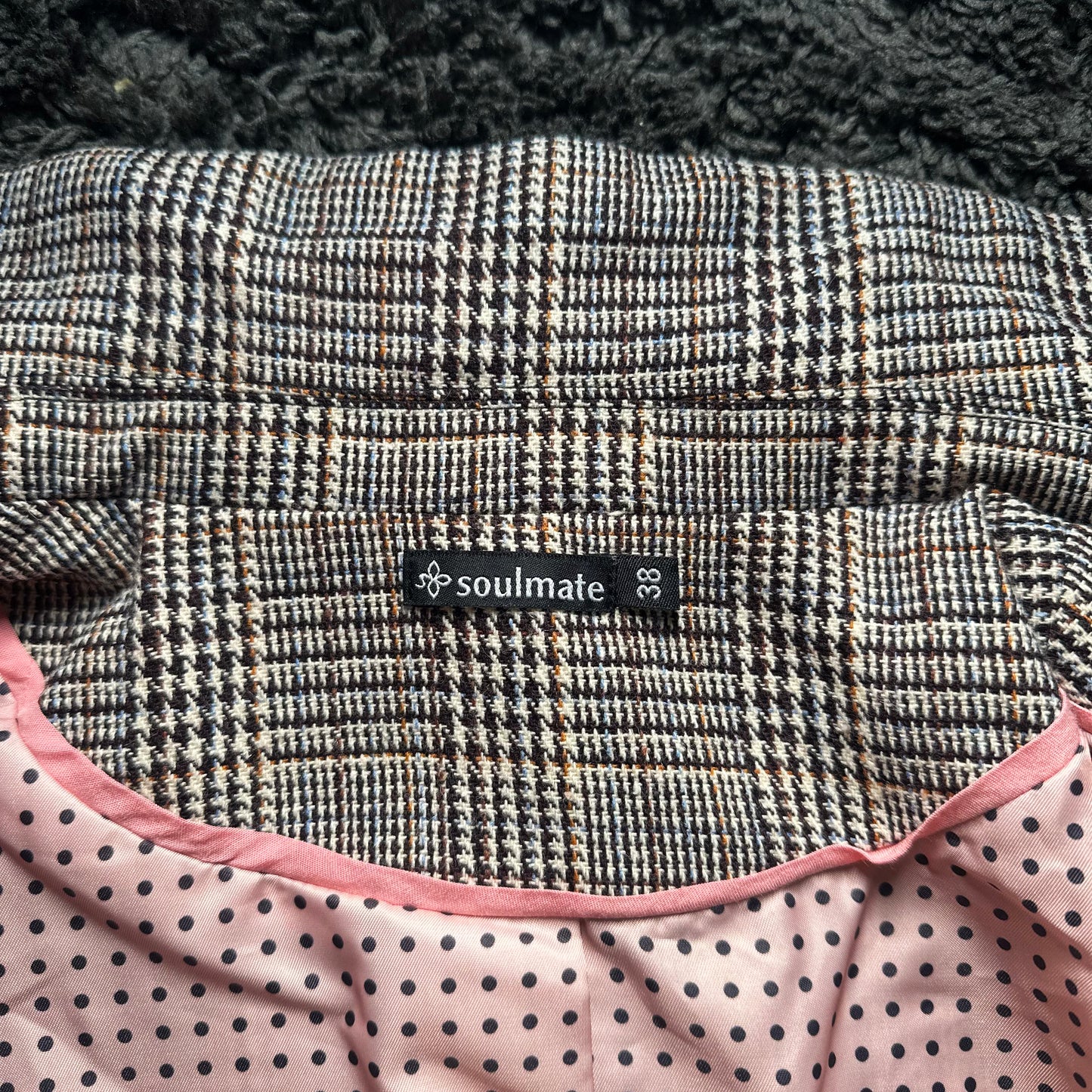 Blazer - Gray & Brown - Size 38