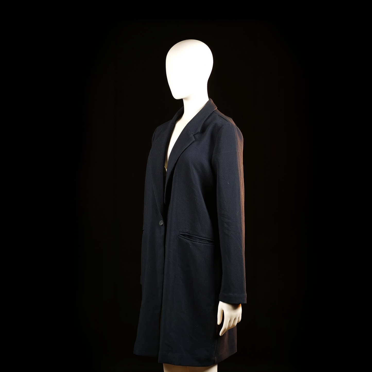Overcoat - Navy - Size 44