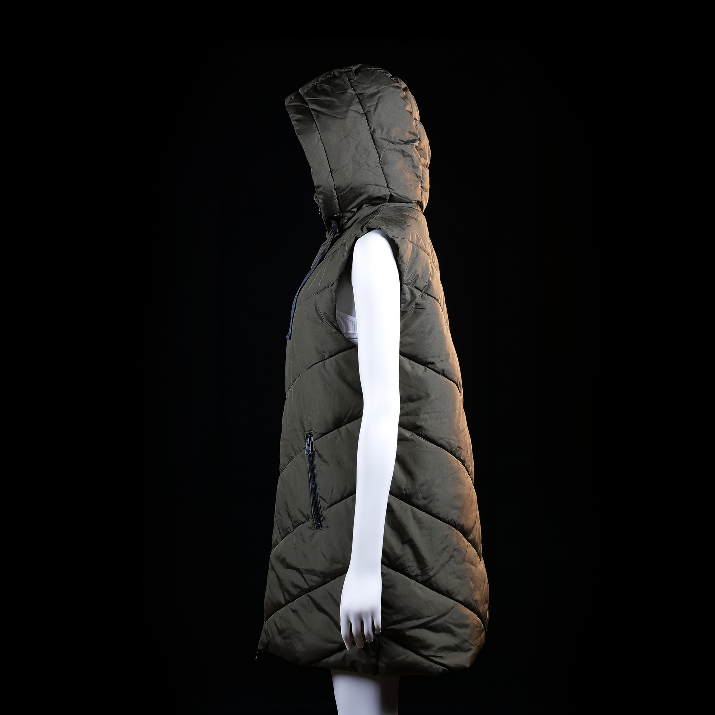 Padded vest - Olive - Size S