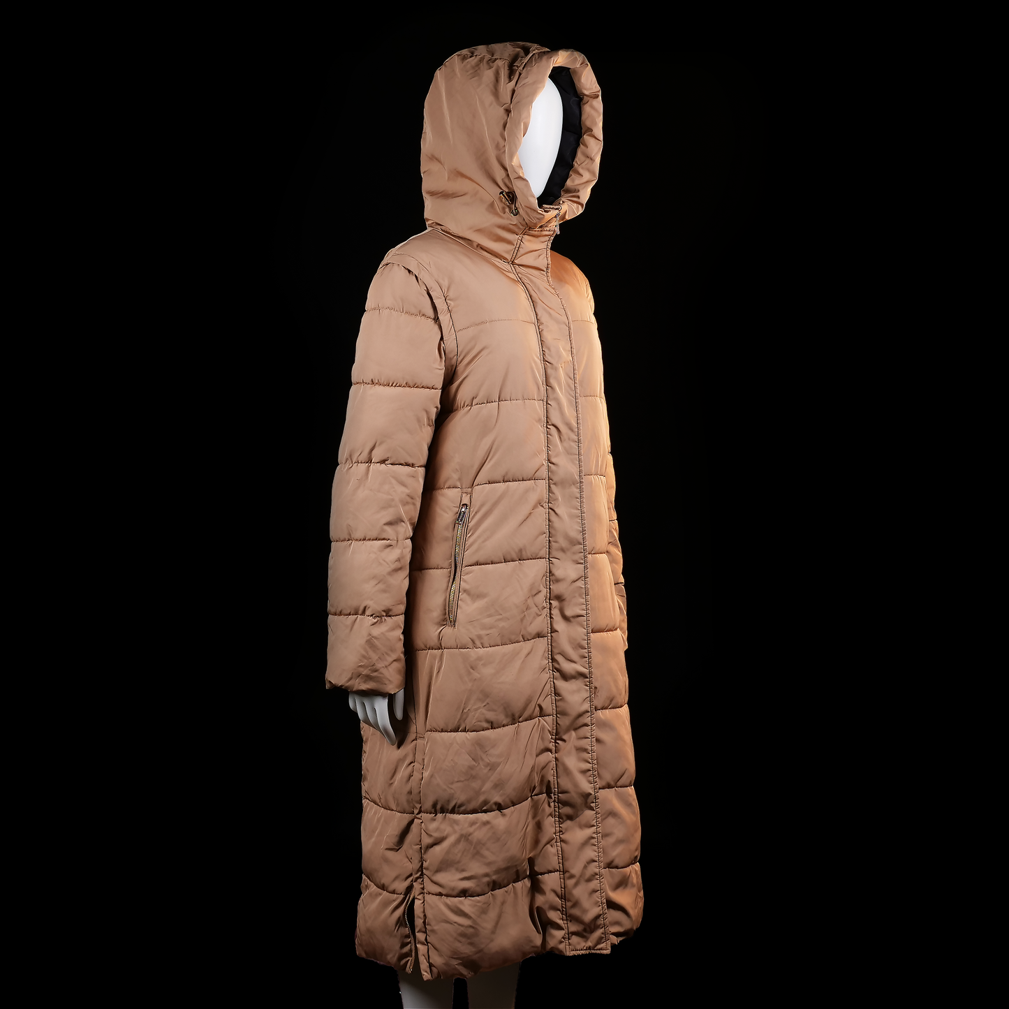 Padded coat - Camel - Size 38
