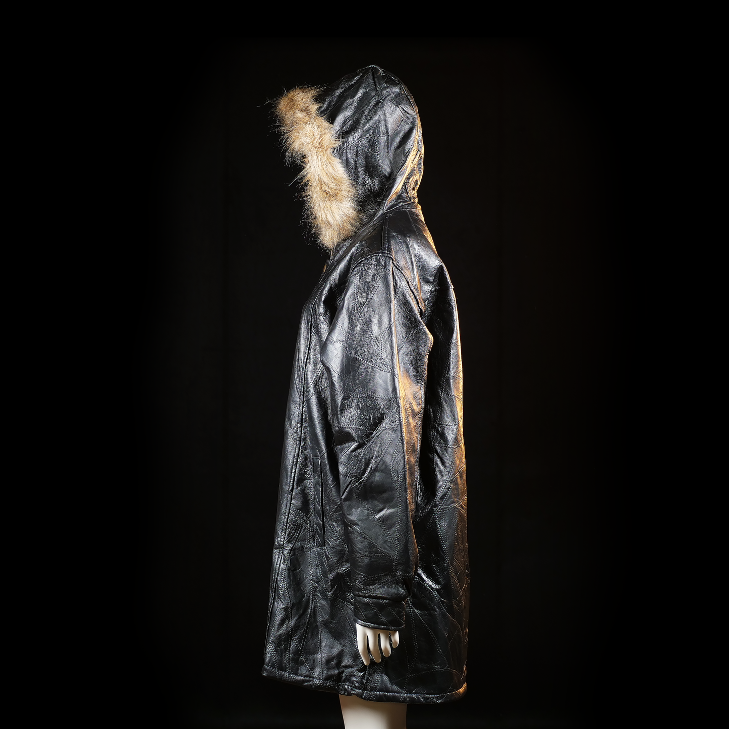 Parka - Black & Camel - Size XXL