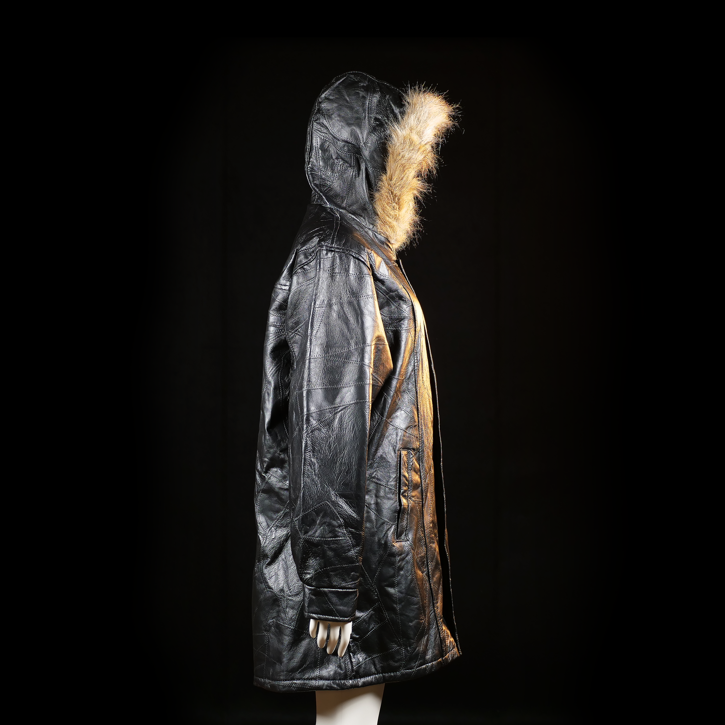 Parka - Black & Camel - Size XXL