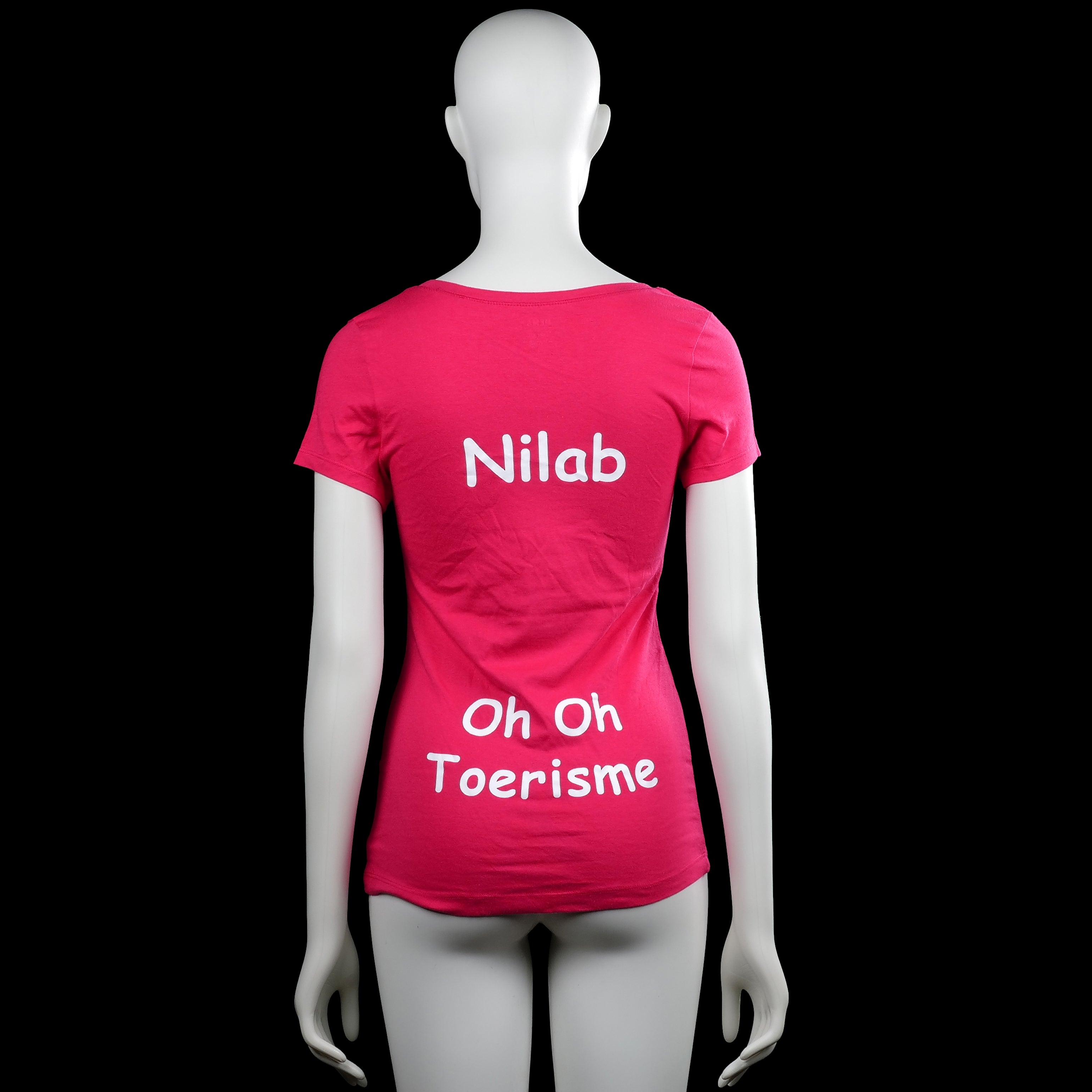 T-shirt - Pink & White - Size S