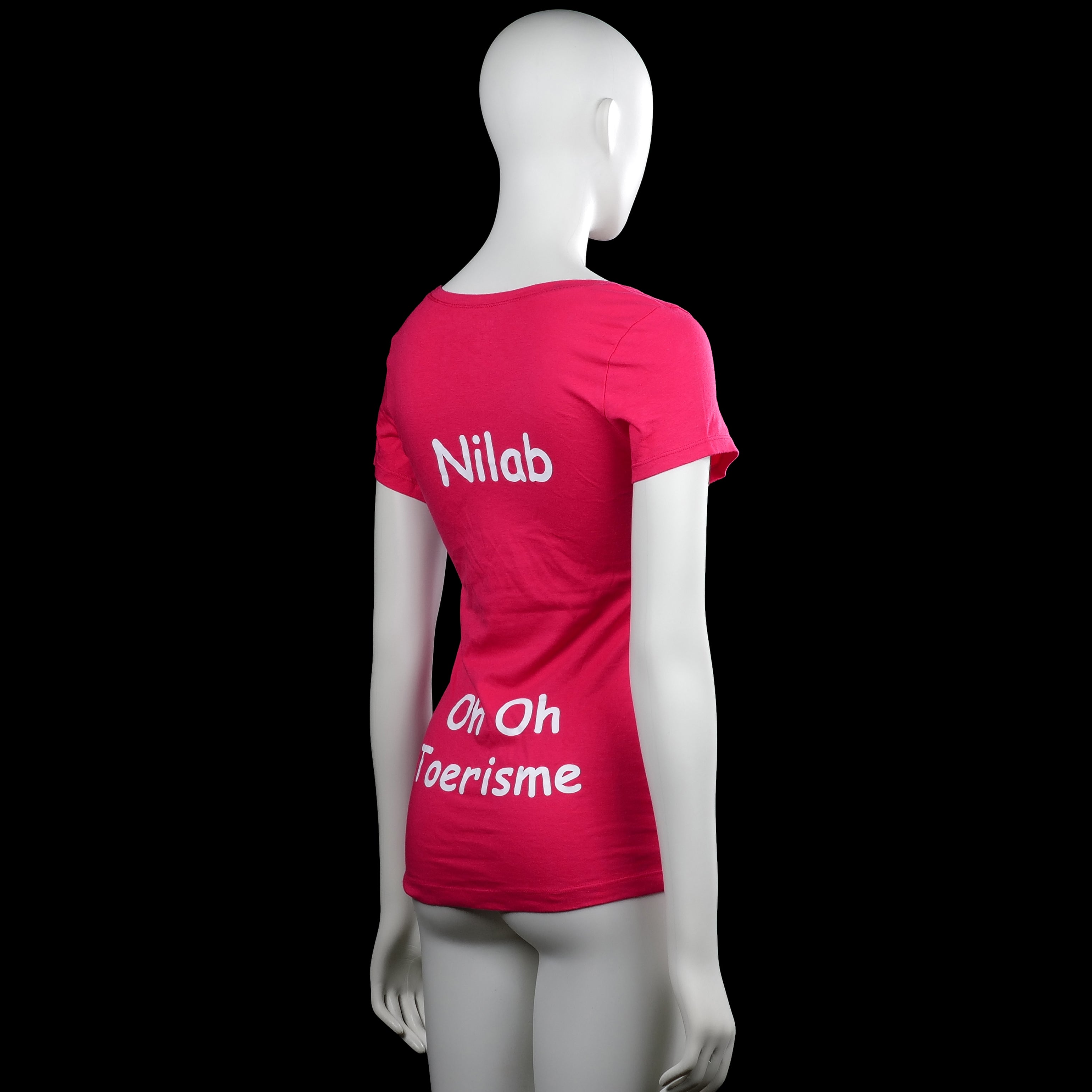 T-shirt - Pink & White - Size S