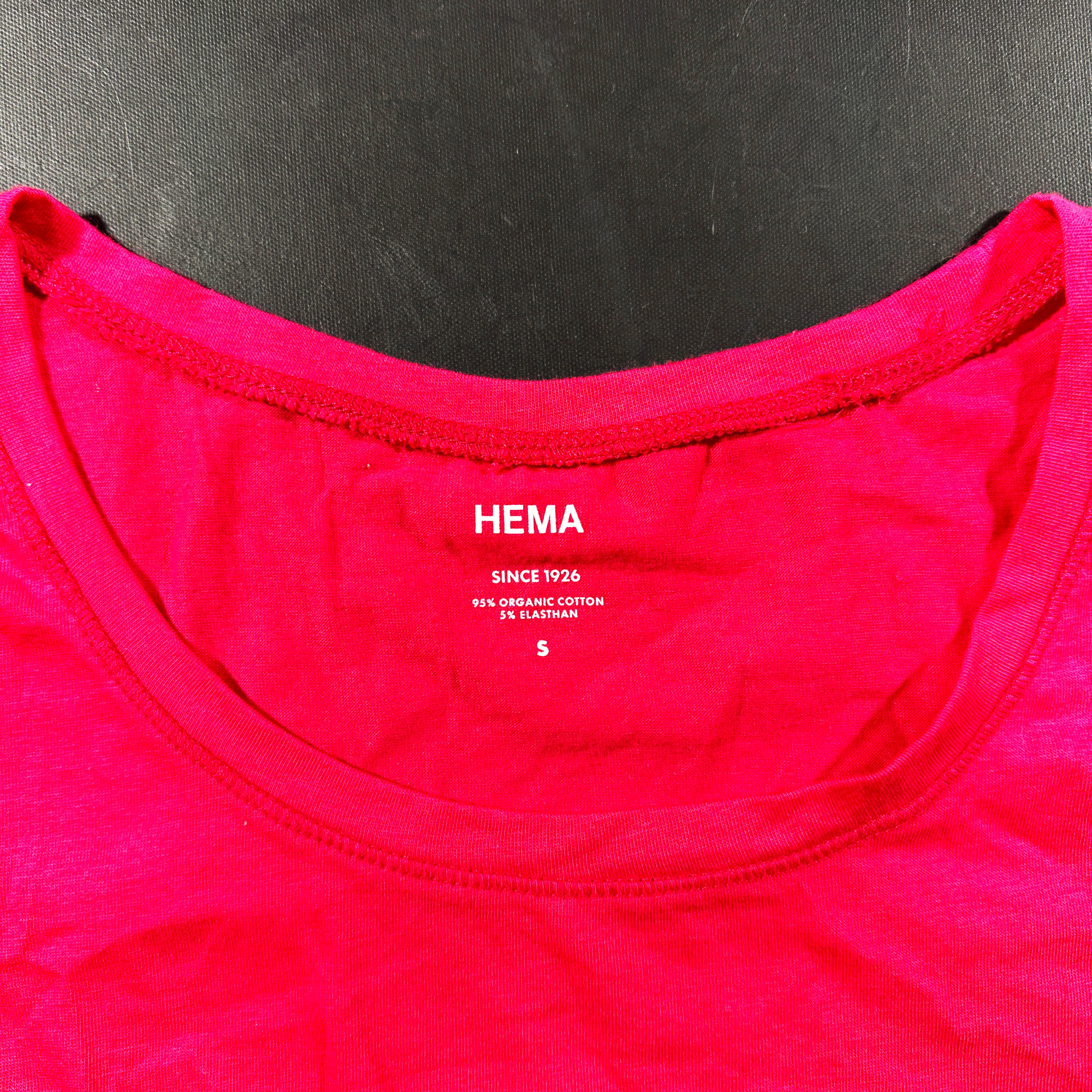 T-shirt - Pink & White - Size S