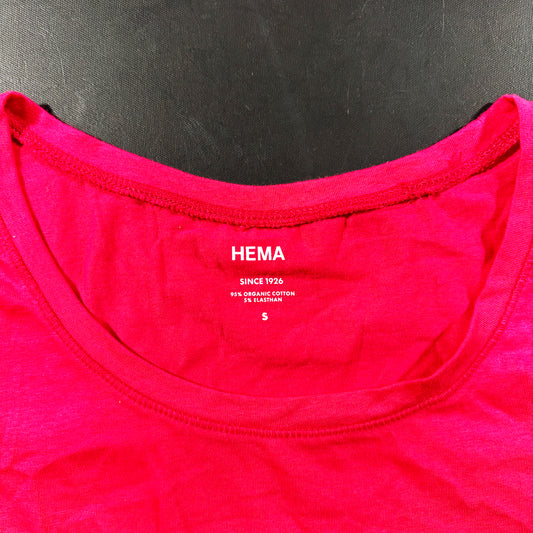 T-shirt - Pink & White - Size S