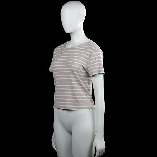 T-shirt - Beige & White - Size XL