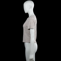 T-shirt - Beige & White - Size XL