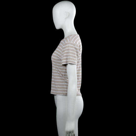 T-shirt - Beige & White - Size XL