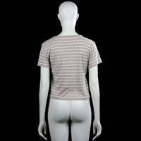 T-shirt - Beige & White - Size XL
