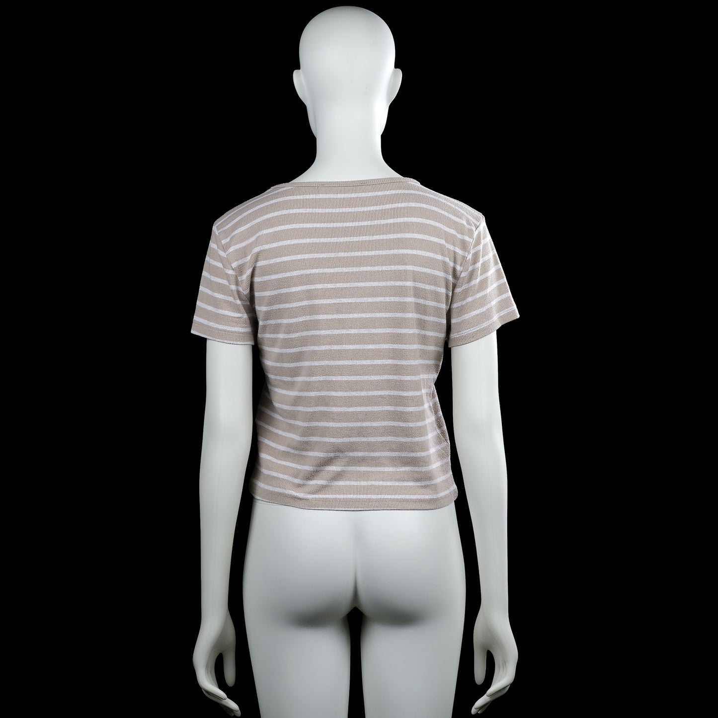 T-shirt - Beige & White - Size XL
