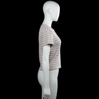 T-shirt - Beige & White - Size XL
