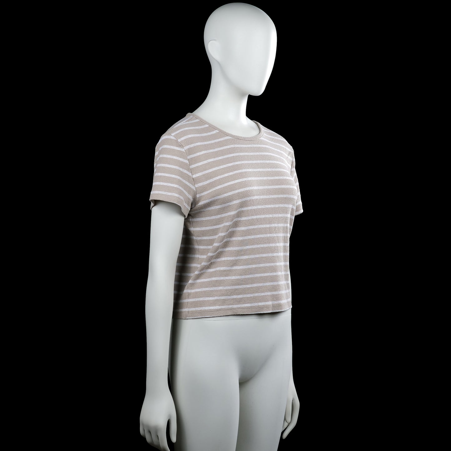 T-shirt - Beige & White - Size XL