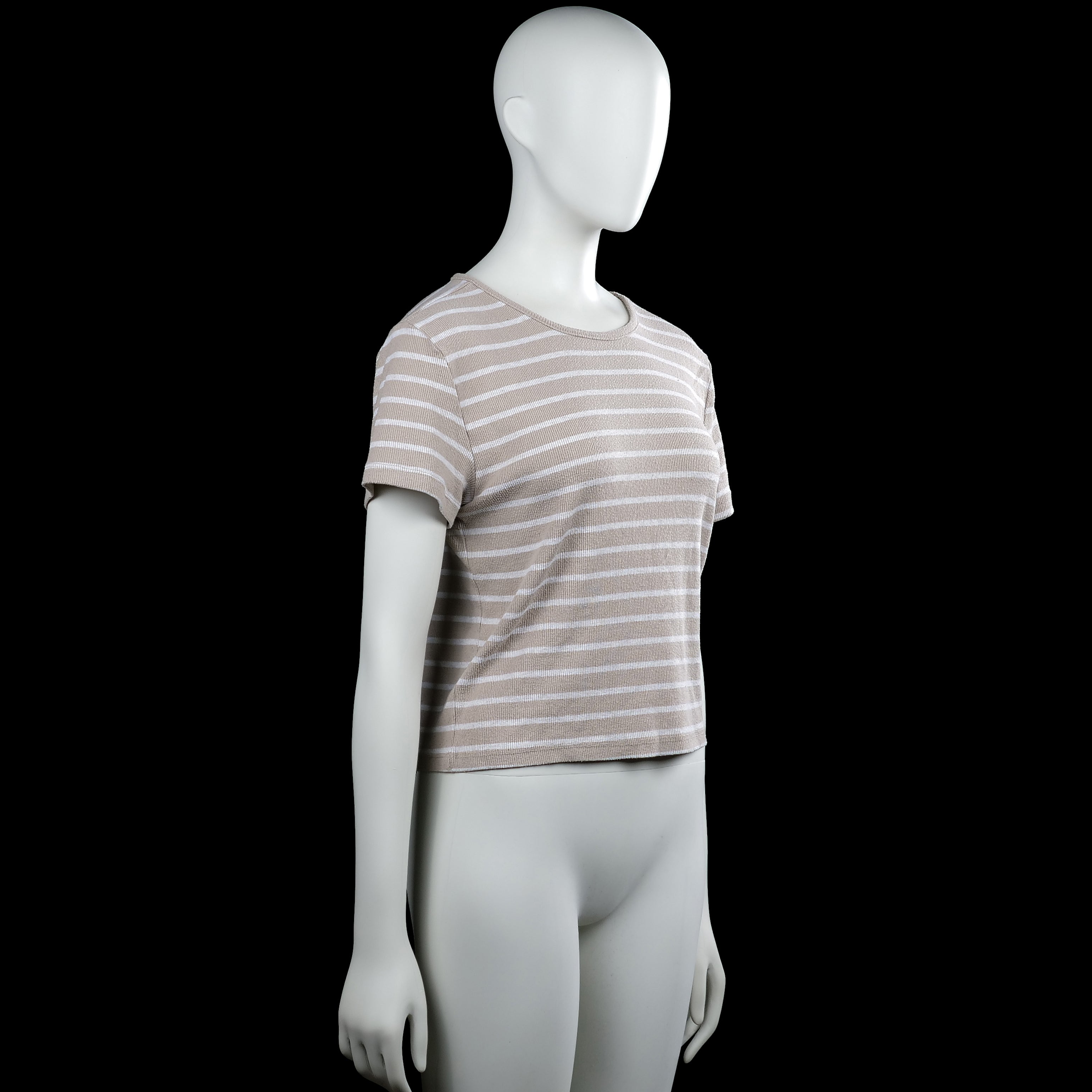 T-shirt - Beige & White - Size XL