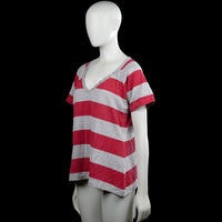 T-shirt - Red & Light Gray - Size XL