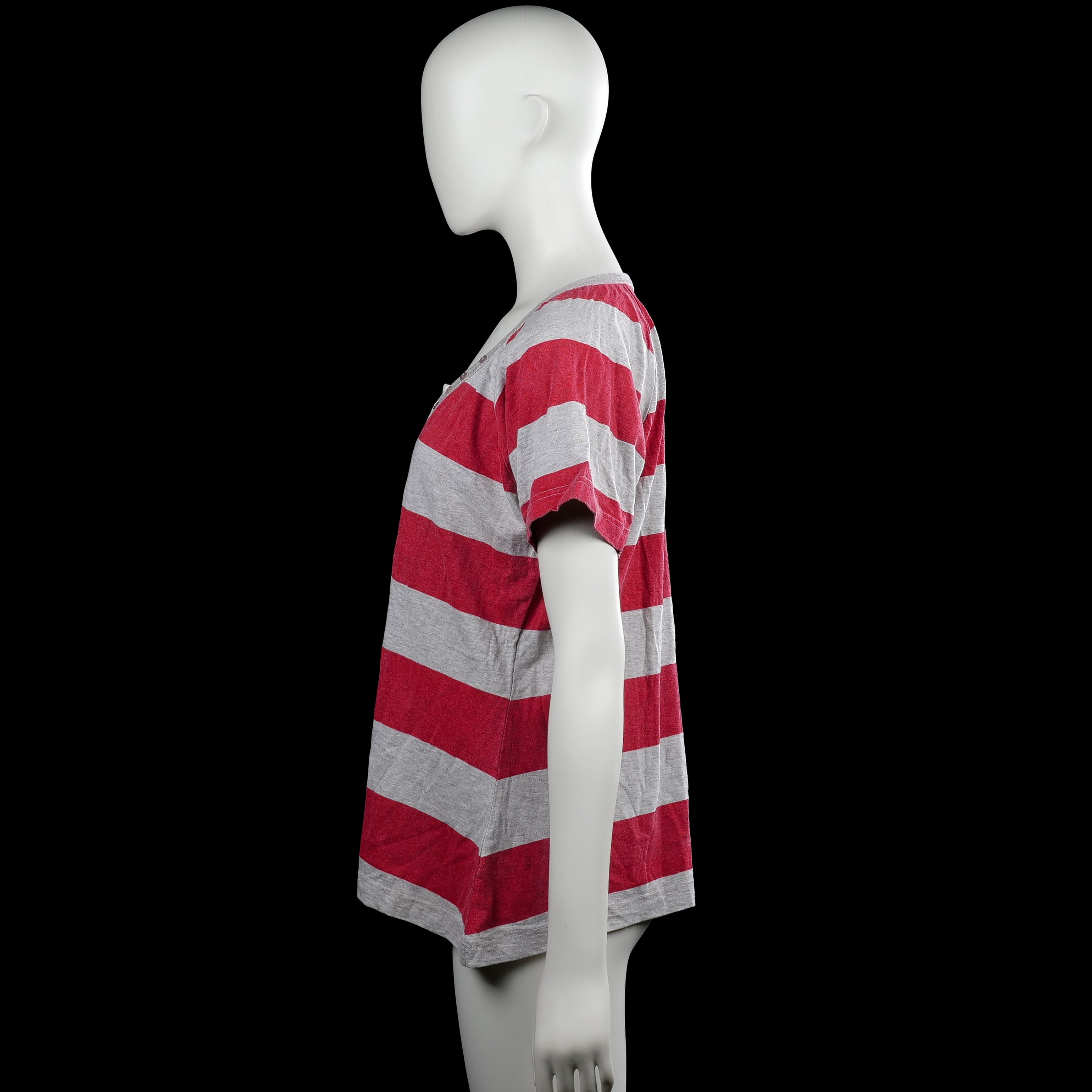 T-shirt - Red & Light Gray - Size XL