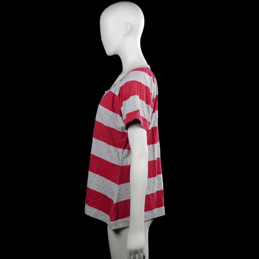 T-shirt - Red & Light Gray - Size XL