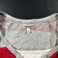 T-shirt - Red & Light Gray - Size XL
