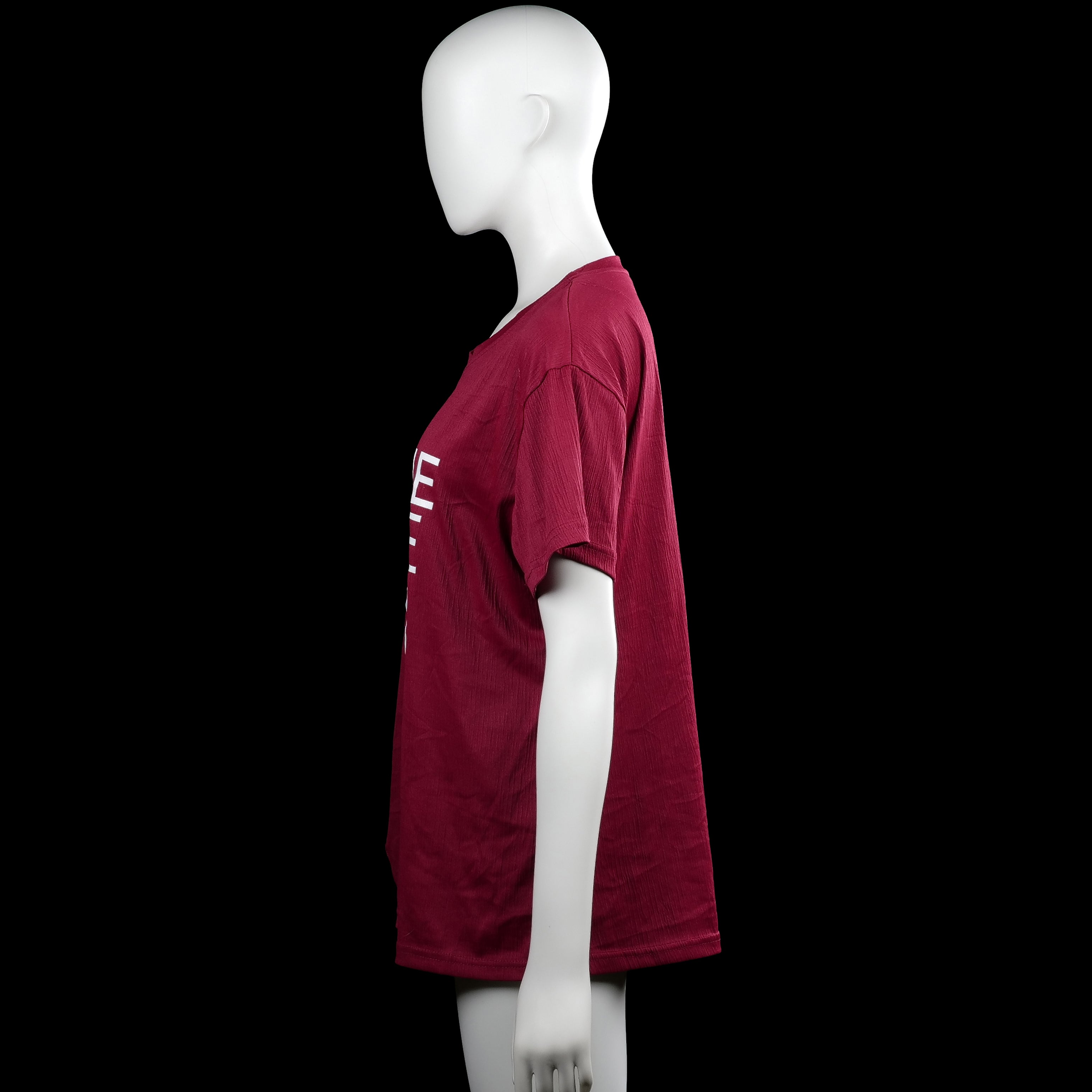T-shirt - Burgundy - Size XL