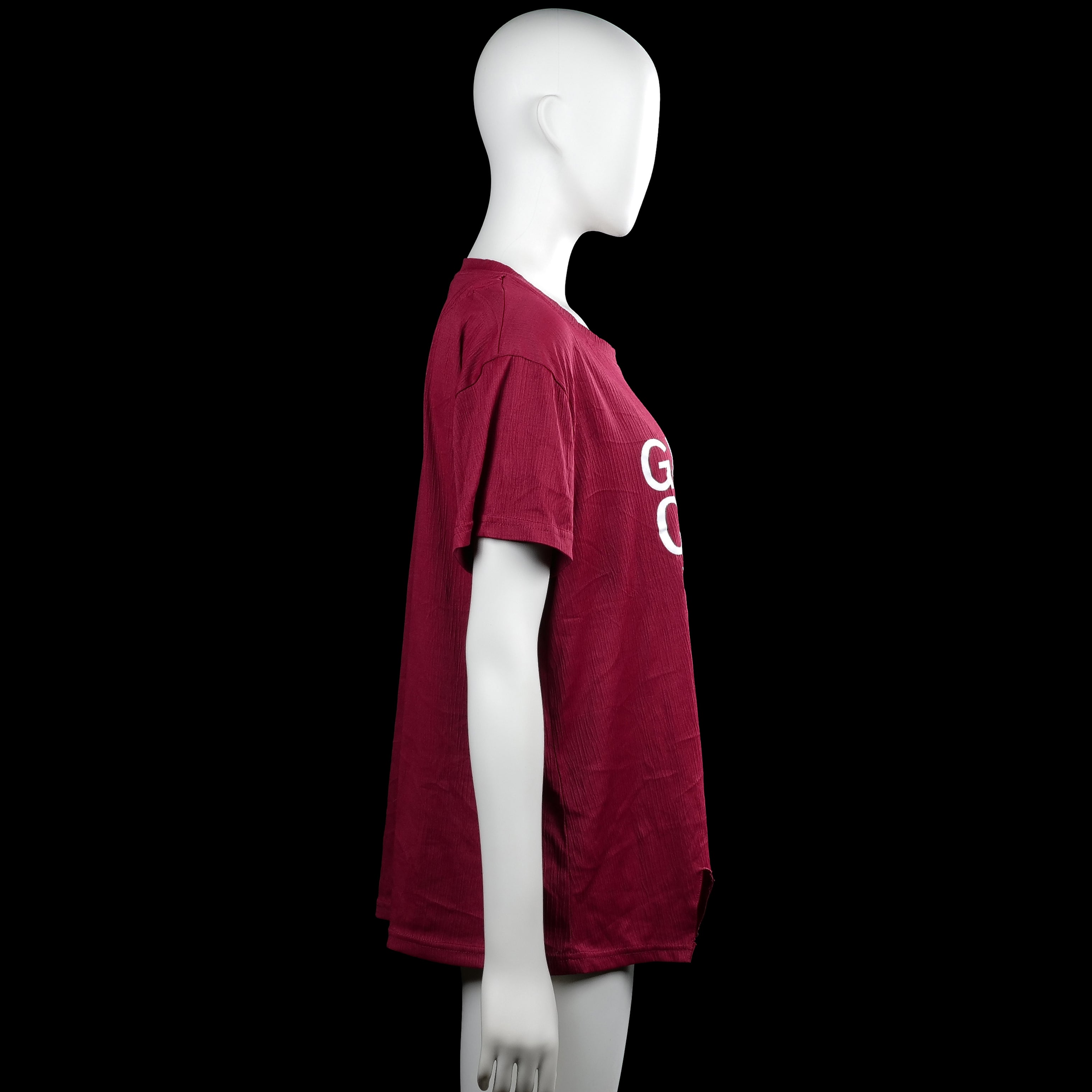 T-shirt - Burgundy - Size XL