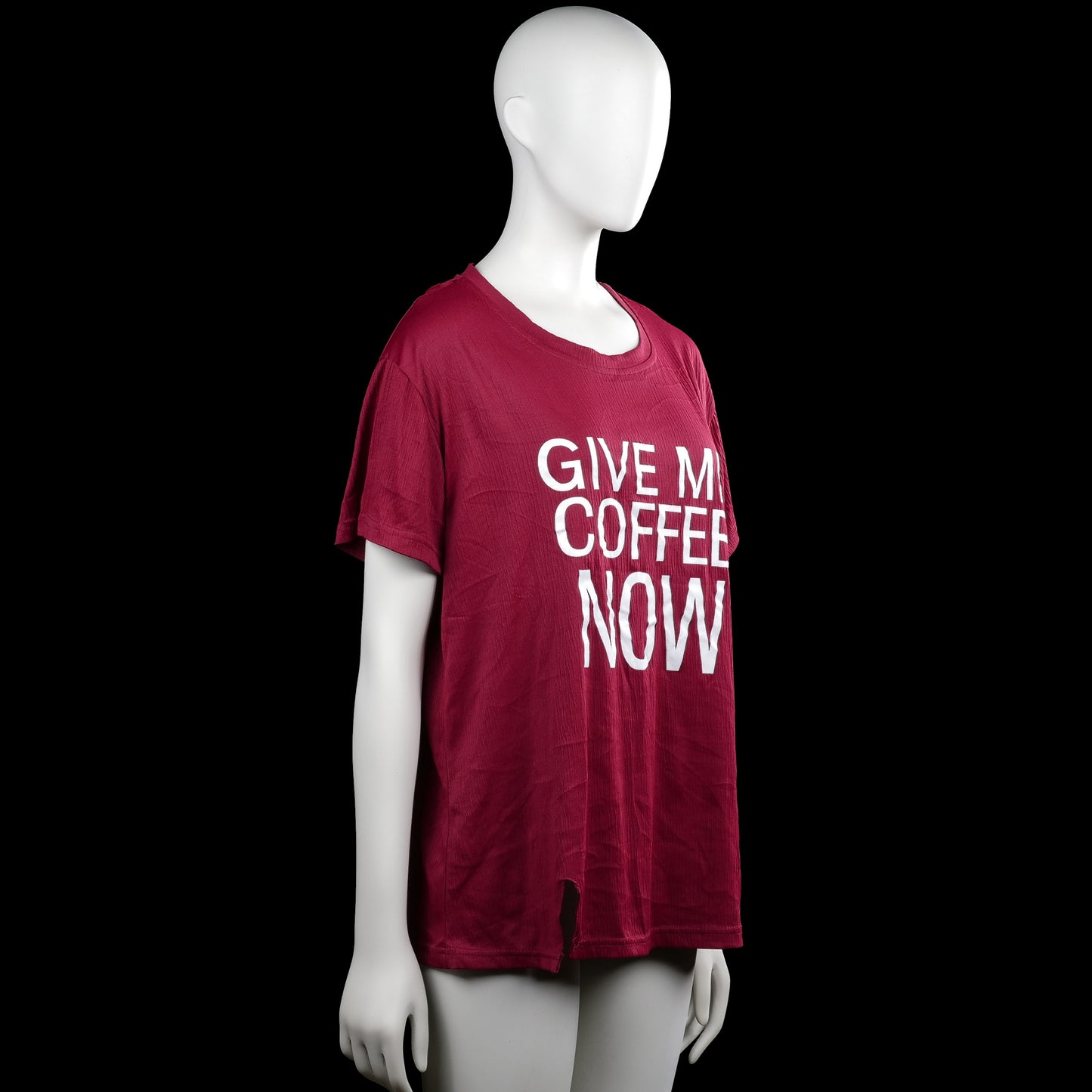 T-shirt - Burgundy - Size XL