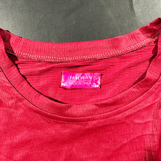 T-shirt - Burgundy - Size XL