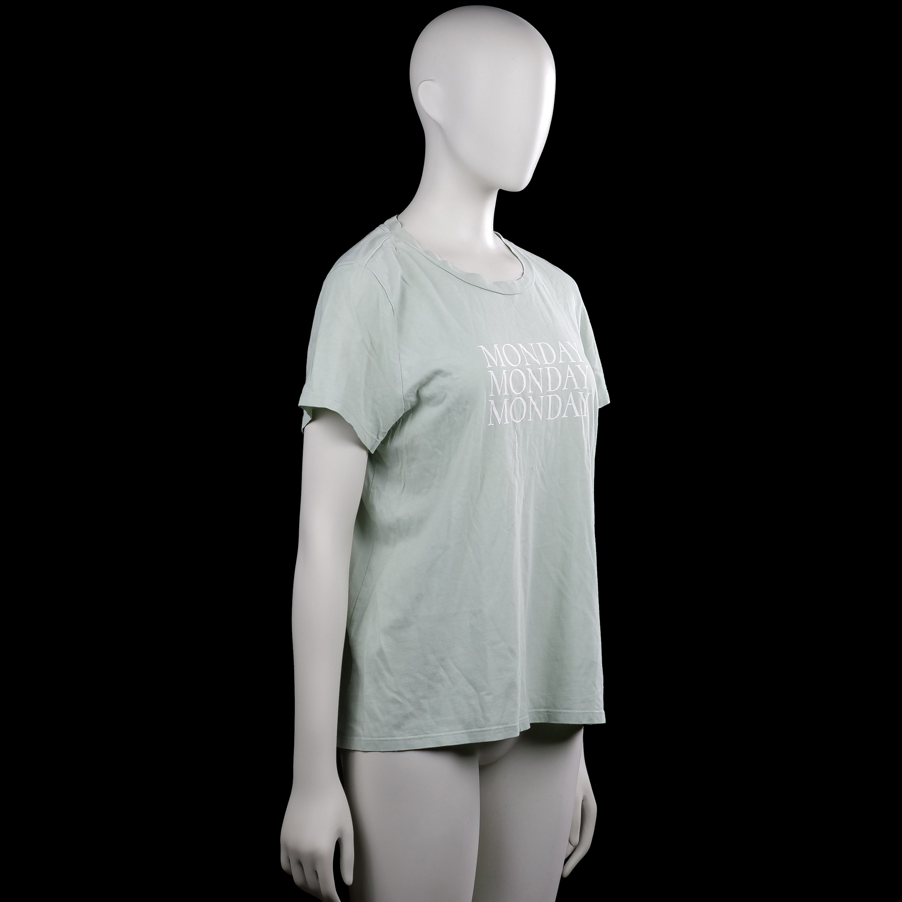 T-shirt - Sage & White - Size XL