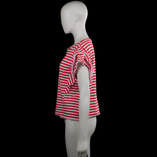 T-shirt - Red & White - Size M
