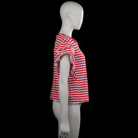T-shirt - Red & White - Size M