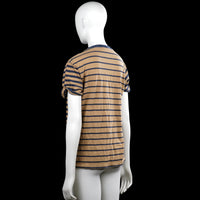 T-shirt - Camel & Navy - Size S