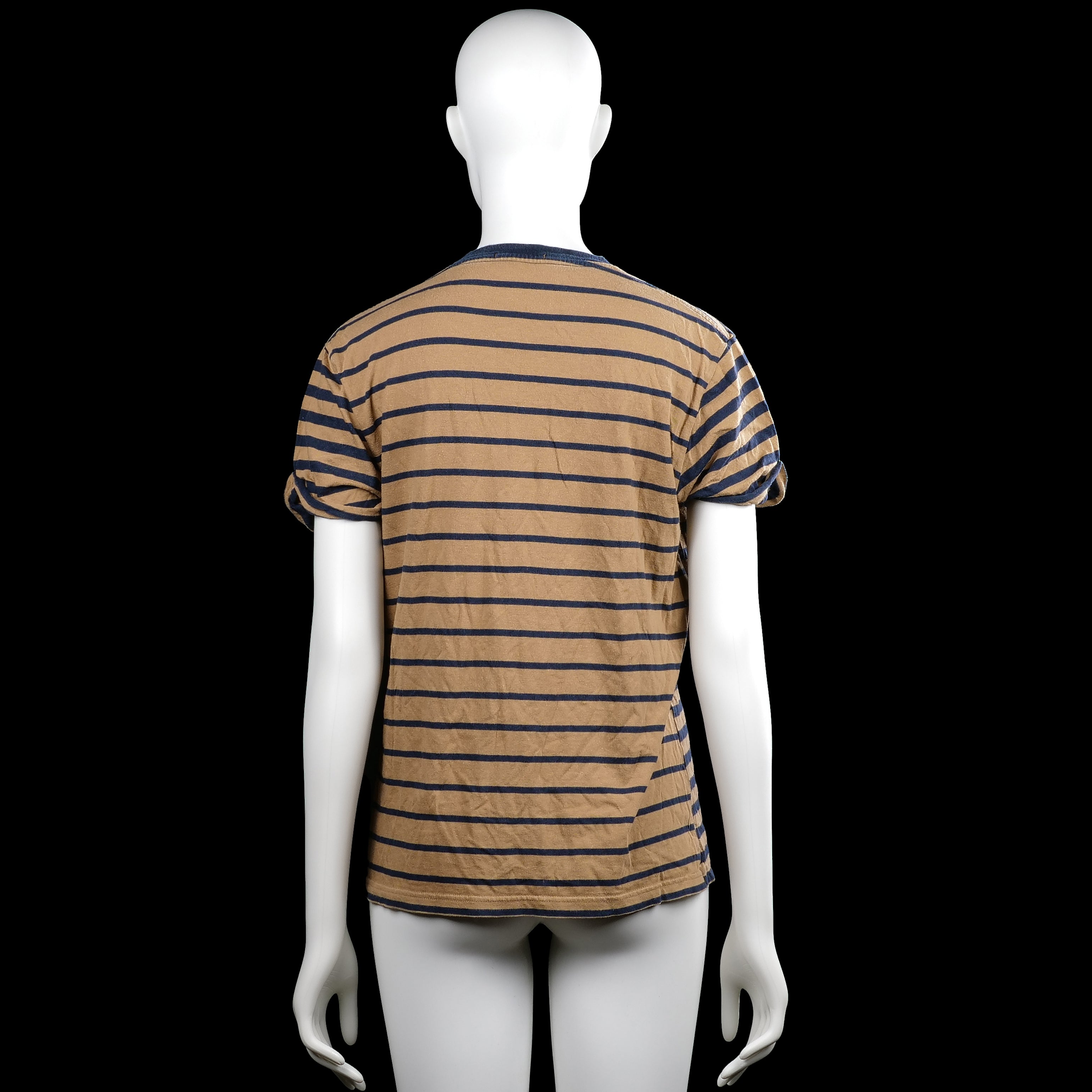 T-shirt - Camel & Navy - Size S