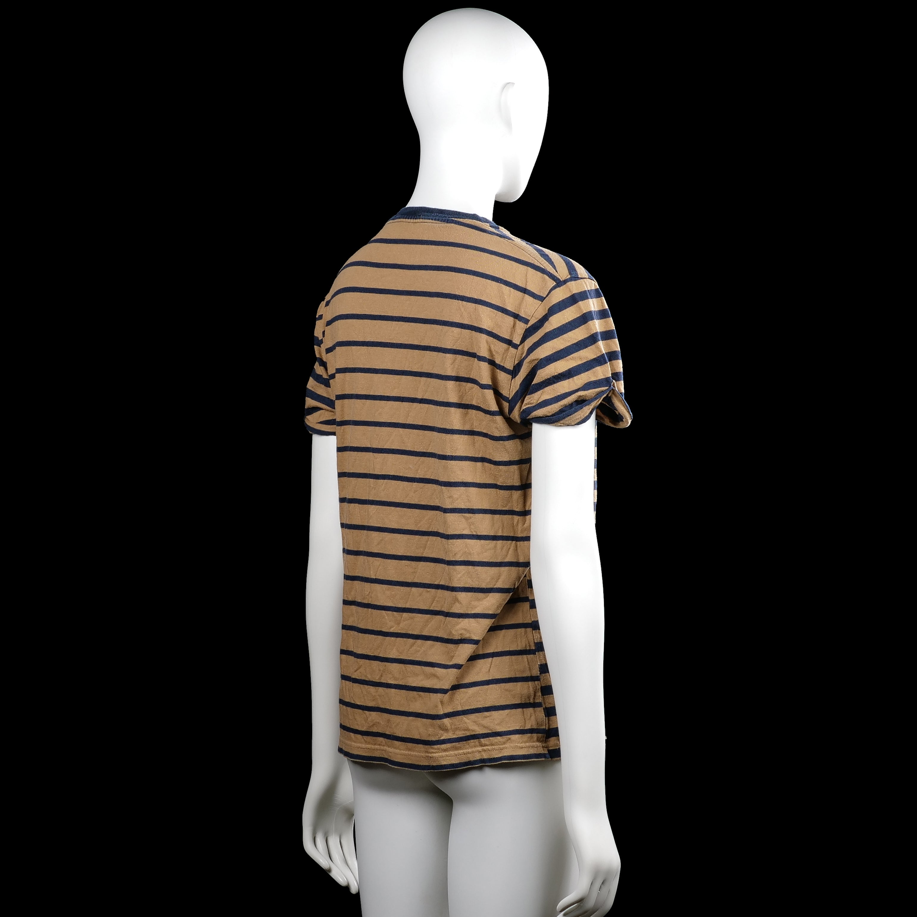 T-shirt - Camel & Navy - Size S