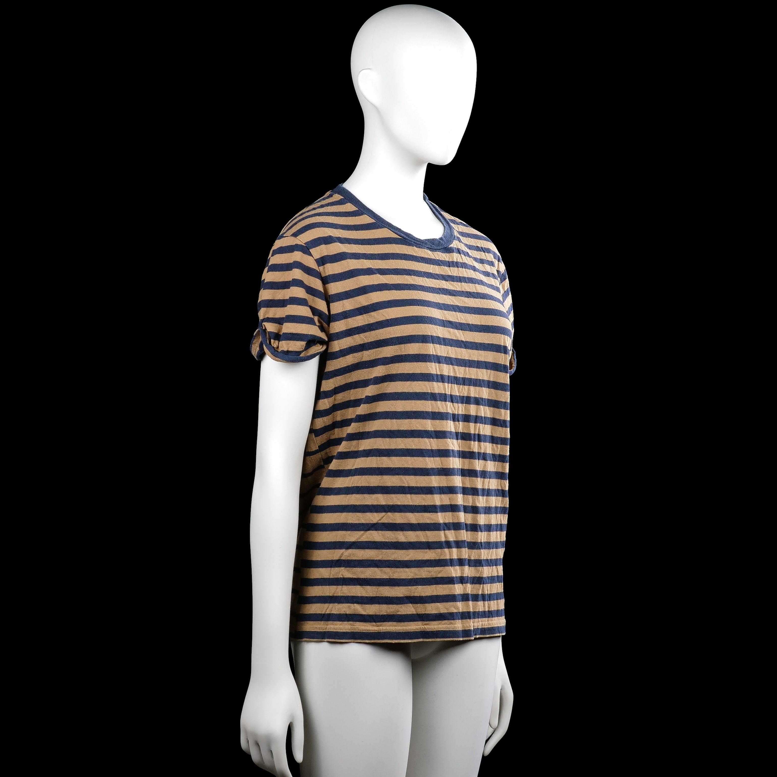 T-shirt - Camel & Navy - Size S
