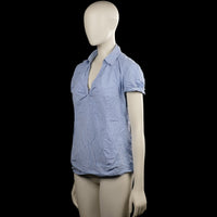 T-shirt - Light Blue & White - Size M