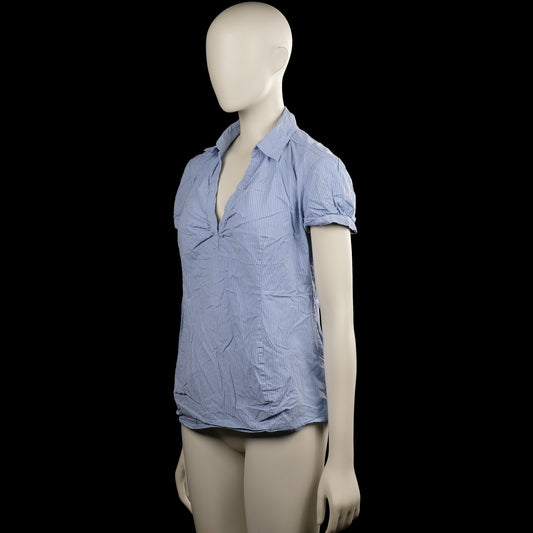 T-shirt - Light Blue & White - Size M