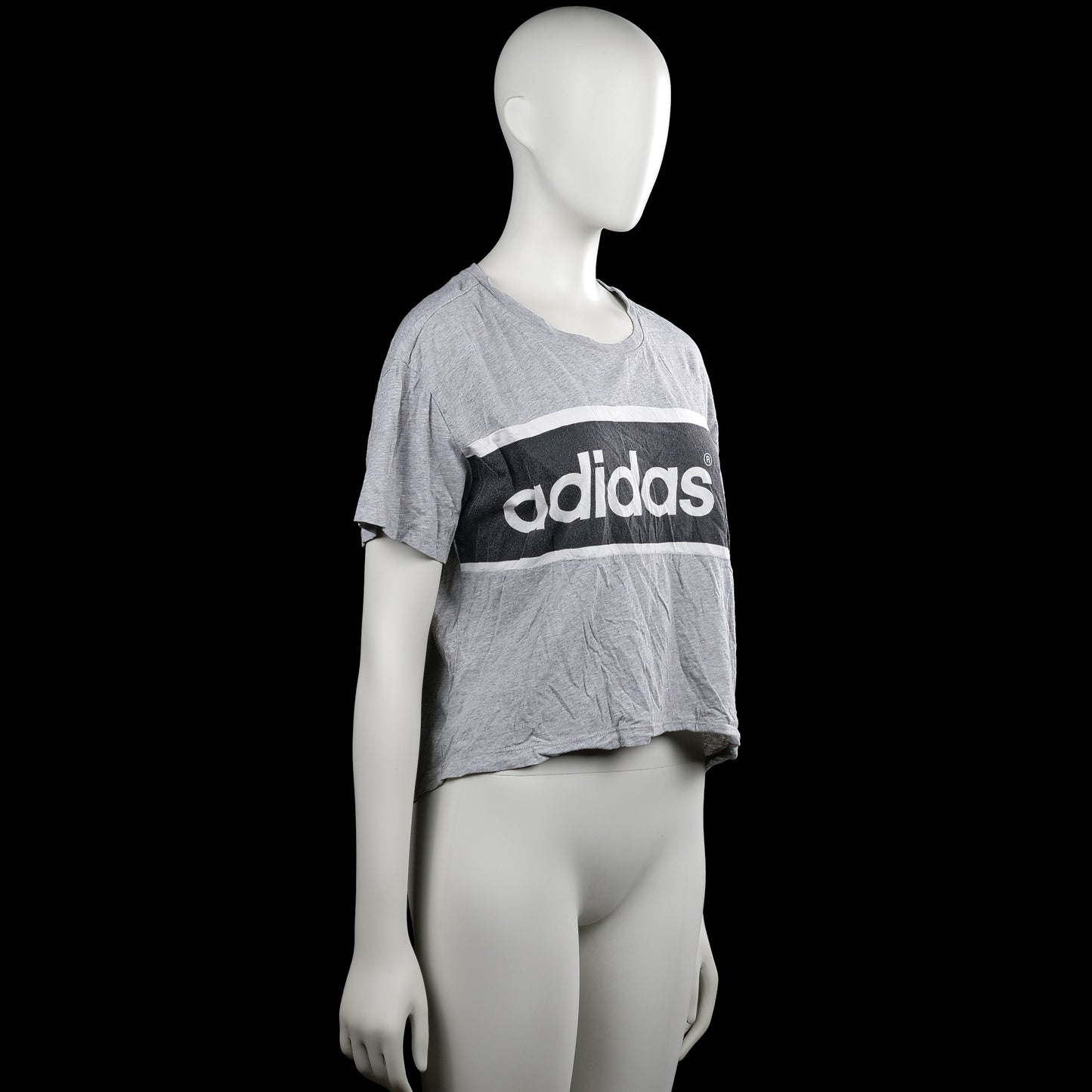 T-shirt - Light Gray & Black - Size 32