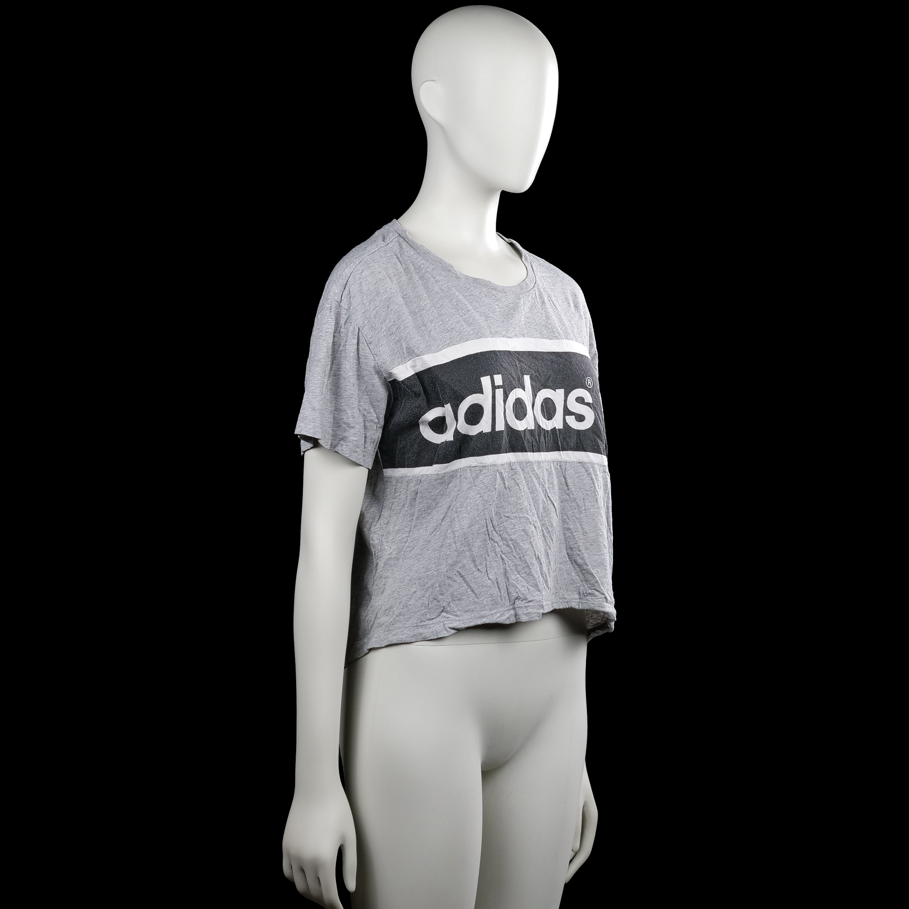 T-shirt - Light Gray & Black - Size 32