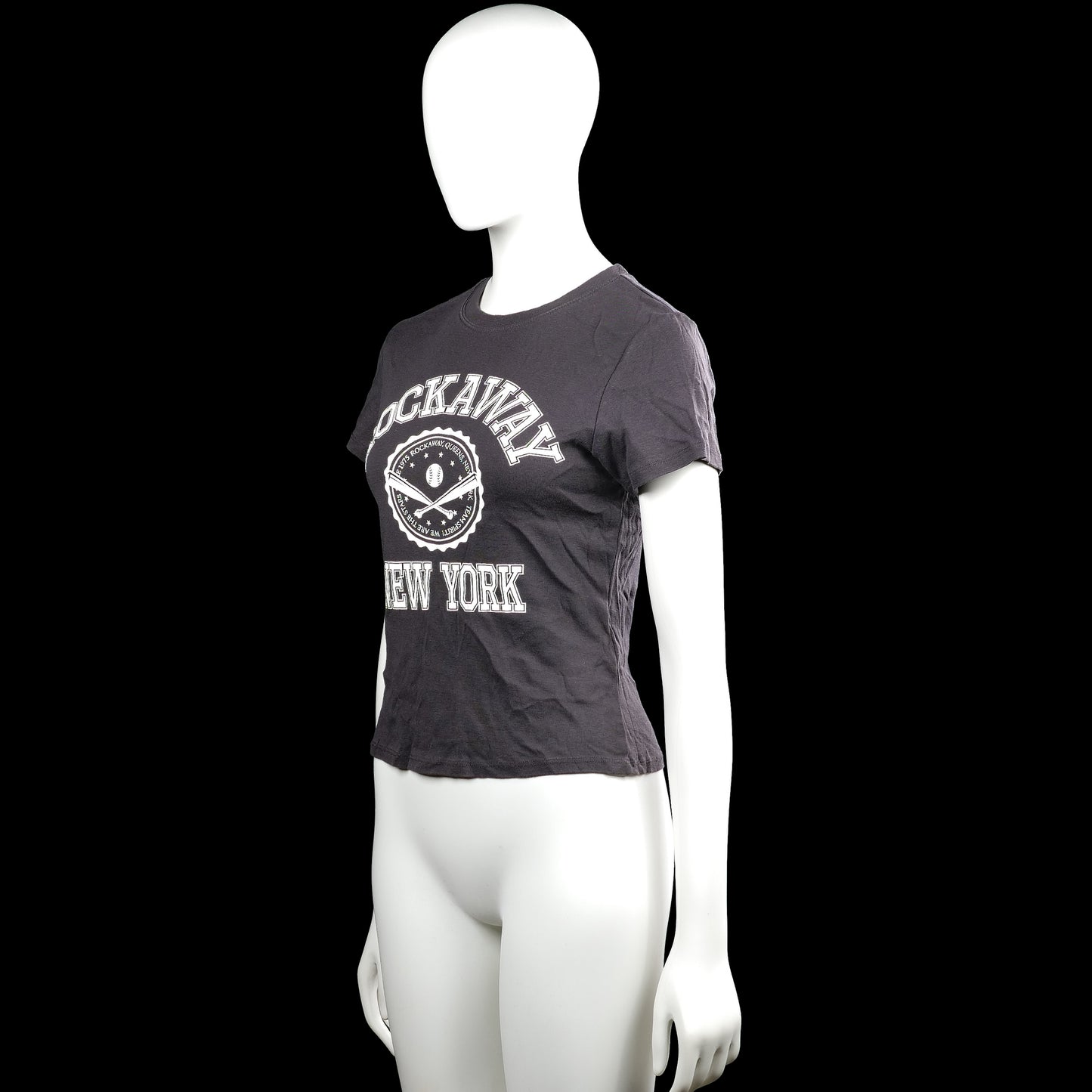 T-shirt - Dark Gray & White - Size M