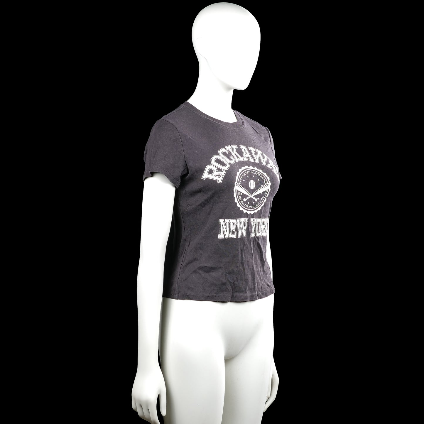 T-shirt - Dark Gray & White - Size M
