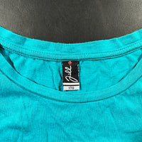 T-shirt - Turquoise & White - Size 170