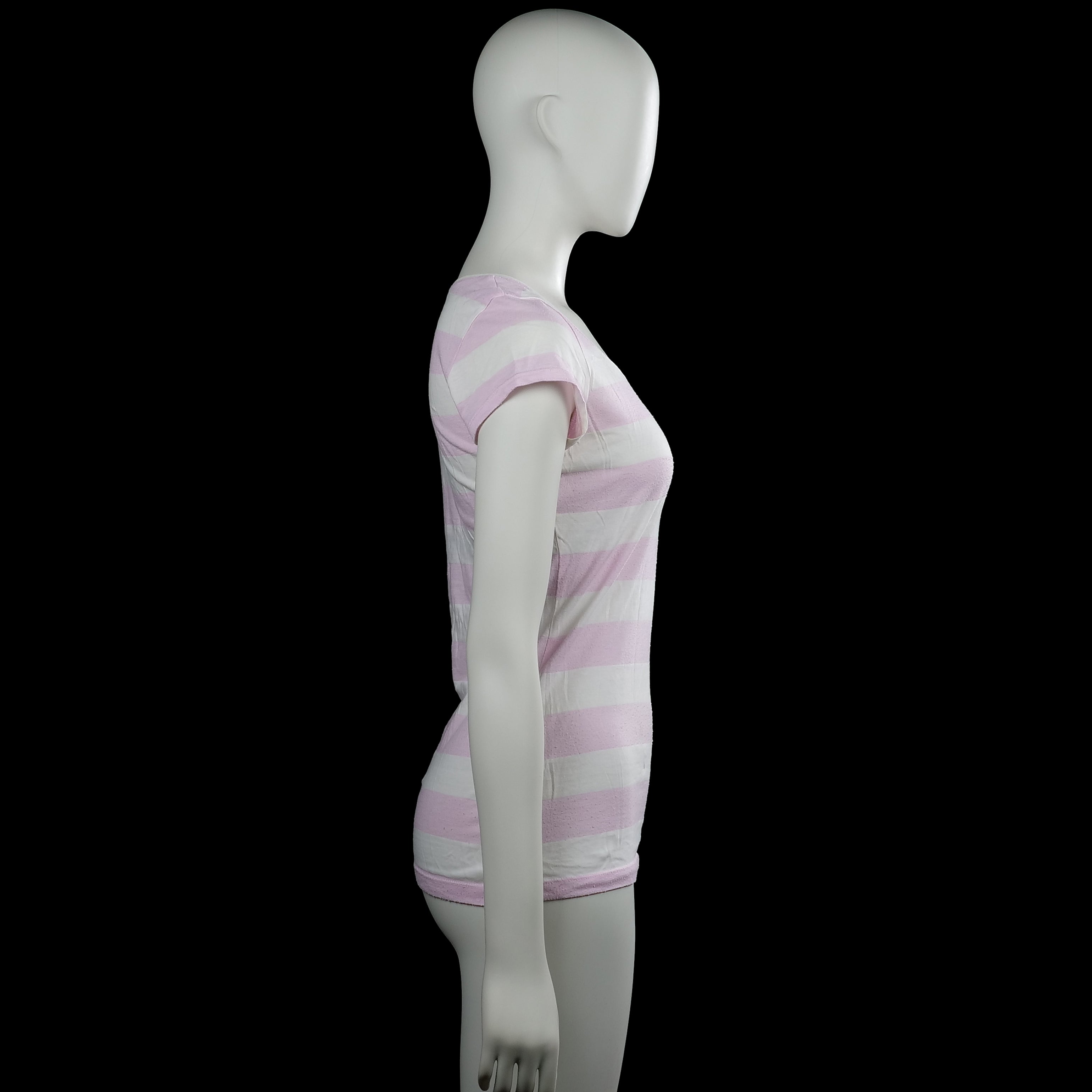 T-shirt - White & Pink - Size M