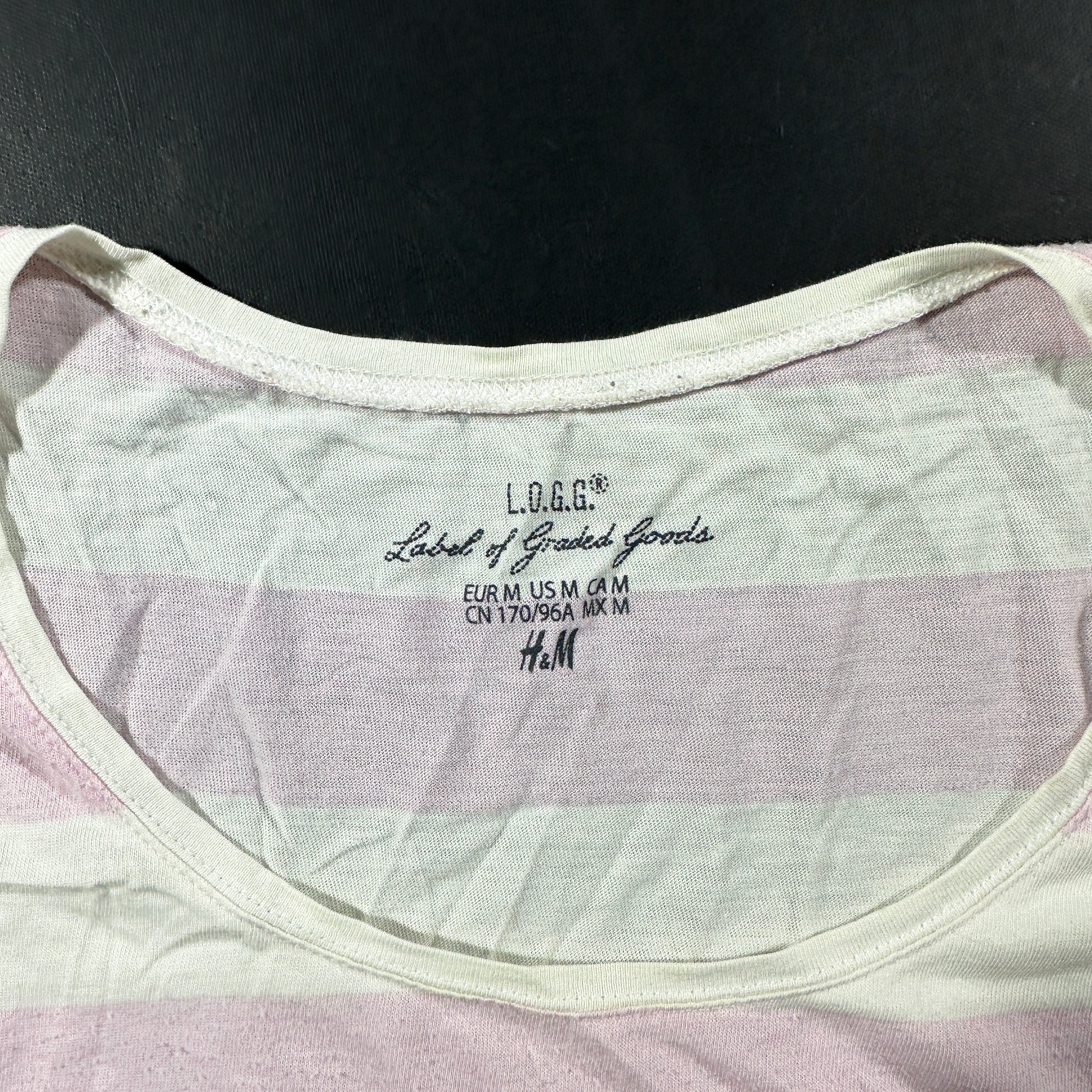 T-shirt - White & Pink - Size M