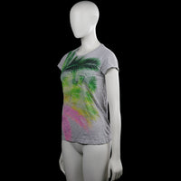 T-shirt - Light Gray & Forest Green - Size S