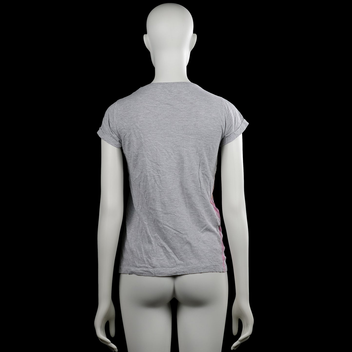 T-shirt - Light Gray & Forest Green - Size S