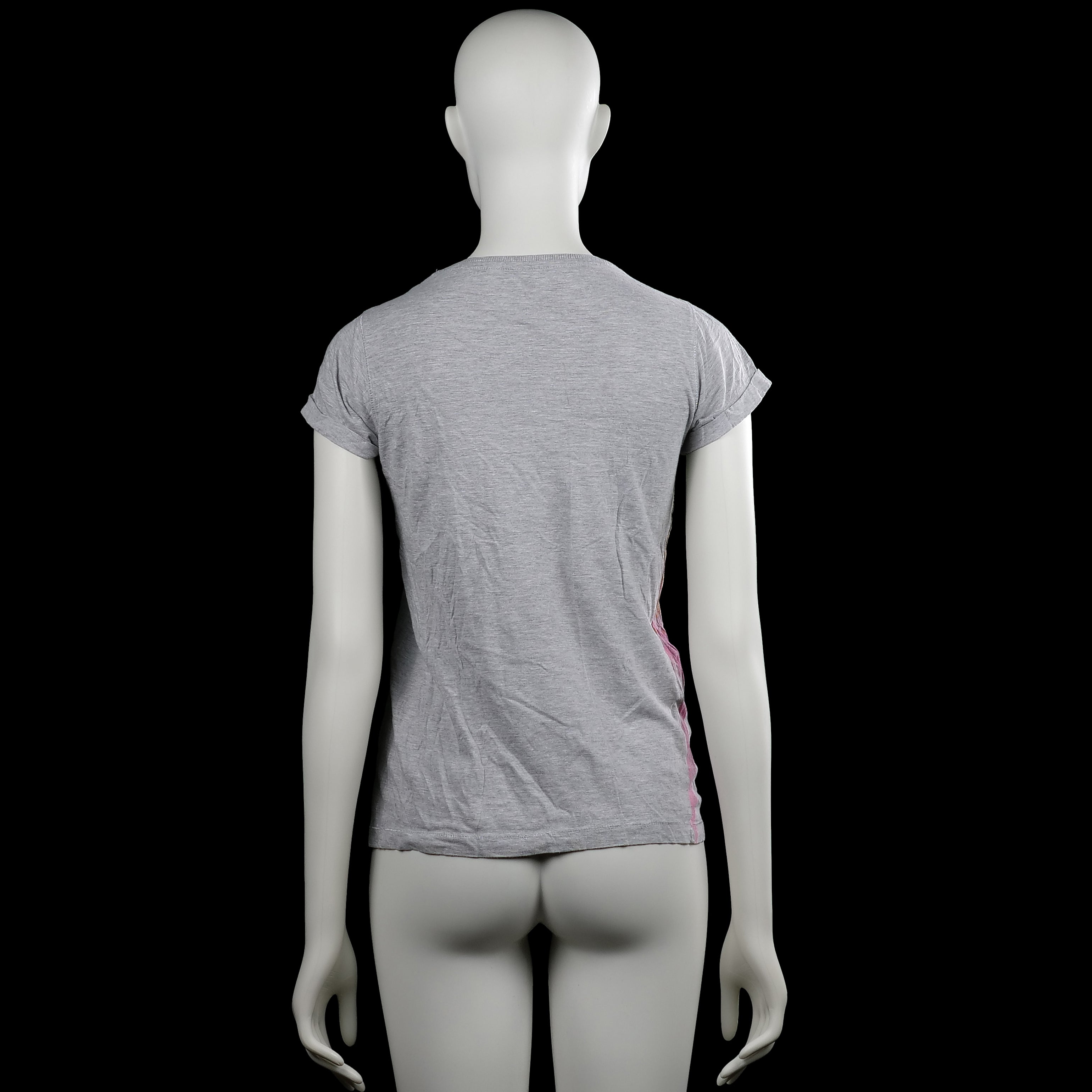 T-shirt - Light Gray & Forest Green - Size S