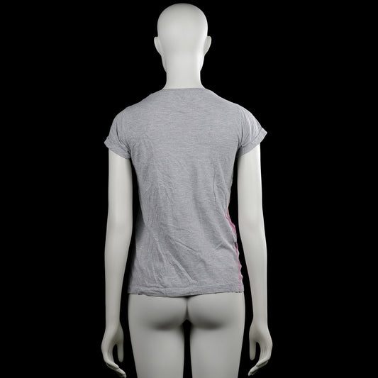 T-shirt - Light Gray & Forest Green - Size S